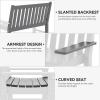 imageYITAHOME Garden Bench All Weather Outdoor Bench for 23 Persons FadeRot Resistance Patio Benches for Park Porch Patio ampamp Backyard GreyGrey