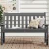 imageYITAHOME Garden Bench All Weather Outdoor Bench for 23 Persons FadeRot Resistance Patio Benches for Park Porch Patio ampamp Backyard GreyGrey