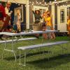 imageYITAHOME Garden Bench All Weather Outdoor Bench for 23 Persons FadeRot Resistance Patio Benches for Park Porch Patio ampamp Backyard GreyWhite