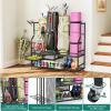 imageYITAHOME Golf Bag Storage Rack with Wheels 345 Golf Bags Organizer for Garage Club and Shed Features Drawer for Golf Bags Clubs Balls and Other Sport Equipment4 Bags Organizer