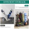 imageYITAHOME Golf Bag Storage Rack with Wheels 345 Golf Bags Organizer for Garage Club and Shed Features Drawer for Golf Bags Clubs Balls and Other Sport Equipment4 Bags Organizer