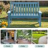 imageYITAHOME HDPE Garden Bench All Weather Outdoor Bench wMax Bearing 661LBS 23 Persons Patio Bench FadeRot Resistance for Park Porch Patio ampamp Backyard BlueBlue
