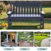 imageYITAHOME HDPE Garden Bench All Weather Outdoor Bench wMax Bearing 661LBS 23 Persons Patio Bench FadeRot Resistance for Park Porch Patio ampamp Backyard BlueNavy