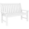 imageYITAHOME HDPE Garden Bench All Weather Outdoor Bench wMax Bearing 661LBS 23 Persons Patio Bench FadeRot Resistance for Park Porch Patio ampamp Backyard BlueWhite