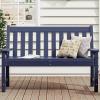 imageYITAHOME HDPE Garden Bench All Weather Outdoor Bench wMax Bearing 661LBS 23 Persons Patio Bench FadeRot Resistance for Park Porch Patio ampamp Backyard BlueNavy