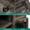 imageYITAHOME Hall Tree with Shoe Bench and Coat Rack Entryway Hallway Tree Organizer Storage Bench Cabinet for Hallway Entryway Bedroom Living Room Dark Rustic OakDark Rustic Oak