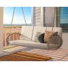 imageYITAHOME Hanging Porch Swing Chair Sits 2 People Patio Swing Lounge Chair 1 Seating ampamp 2 Back Cushions with Removable Covers Weight Capacity 530lbs for Garden Balcony Living Room Backyard BeigeBeige