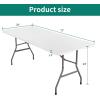 imageYITAHOME HeavyDuty 6ft Folding Table with Handle Portable Rectangle Folding Table for Easy Storage Ideal for Outdoors Camping Picnics Parties ampamp Indoor Events WhiteWhite