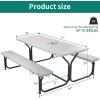 imageYITAHOME HeavyDuty 6ft Folding Table with Handle Portable Rectangle Folding Table for Easy Storage Ideal for Outdoors Camping Picnics Parties ampamp Indoor Events WhiteWhite