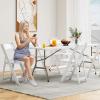 imageYITAHOME HeavyDuty 6ft Folding Table with Handle Portable Rectangle Folding Table for Easy Storage Ideal for Outdoors Camping Picnics Parties ampamp Indoor Events WhiteWhite