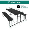 imageYITAHOME Ice Table 4FT Folding Ice Cooler Table with Drain and Detachable Skirt Portable Ice Tables for Parties BBQ Camping Picnic WhiteBlack