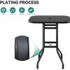 imageYITAHOME Ice Table 4FT Folding Ice Cooler Table with Drain and Detachable Skirt Portable Ice Tables for Parties BBQ Camping Picnic WhiteBlack