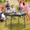 imageYITAHOME Ice Table 4FT Folding Ice Cooler Table with Drain and Detachable Skirt Portable Ice Tables for Parties BBQ Camping Picnic WhiteBlack