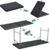 imageYITAHOME Ice Table 4FT Folding Ice Cooler Table with Drain and Detachable Skirt Portable Ice Tables for Parties BBQ Camping Picnic WhiteBlack