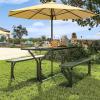 imageYITAHOME Ice Table 4FT Folding Ice Cooler Table with Drain and Detachable Skirt Portable Ice Tables for Parties BBQ Camping Picnic WhiteGreen