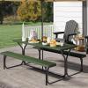 imageYITAHOME Ice Table 4FT Folding Ice Cooler Table with Drain and Detachable Skirt Portable Ice Tables for Parties BBQ Camping Picnic WhiteGreen