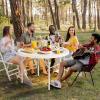 imageYITAHOME Ice Table 4FT Folding Ice Cooler Table with Drain and Detachable Skirt Portable Ice Tables for Parties BBQ Camping Picnic WhiteWhite