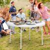 imageYITAHOME Ice Table 4FT Folding Ice Cooler Table with Drain and Detachable Skirt Portable Ice Tables for Parties BBQ Camping Picnic WhiteWhite