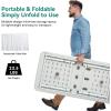 imageYITAHOME Ice Table 4FT Folding Ice Cooler Table with Drain and Detachable Skirt Portable Ice Tables for Parties BBQ Camping Picnic WhiteWhite