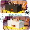 imageYITAHOME LED Lift Top Coffee Tables for Living Room with Power Outlets Charging Station Modern Coffee Table with Storage 2 Drawers ampamp Open Shelfs Rectangular Small Center Cocktail Table Glossy BlackGlossy Black