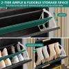 imageYITAHOME Large Shoe Storage Cabinet with 2 Flip Drawers for Entryway Shoe Cabinet with Shoe Storage Bench Hidden Narrow Shoe Rack with Doors Shoe Organizer Cabinet for Living Room BlackBlack