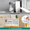 imageYITAHOME Large Shoe Storage Cabinet with 2 Flip Drawers for Entryway Shoe Cabinet with Shoe Storage Bench Hidden Narrow Shoe Rack with Doors Shoe Organizer Cabinet for Living Room BlackWhite