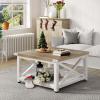 imageYITAHOME Lift Top Coffee Table with Wheels Farmhouse Square Coffee Tables for Living Room 2 Tier Small Coffee Table with Storage Compartment Rustic Wood Cocktail Table Dining Table Grey WashGrey Wash