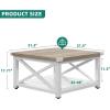 imageYITAHOME Lift Top Coffee Table with Wheels Farmhouse Square Coffee Tables for Living Room 2 Tier Small Coffee Table with Storage Compartment Rustic Wood Cocktail Table Dining Table Grey WashGrey Wash