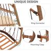 imageYITAHOME Outdoor Hanging Egg Chair Patio Wicker Hammock Egg Chair with Cushion Beige with Stand