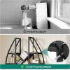 imageYITAHOME Oval Bookshelf 5 Tier Etagere Bookcase Industrial Display Shelves for Living Room Bedroom Home Office BlackBlack
