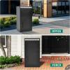 imageYITAHOME Package Delivery Boxes for Outside 189x15x354 inch Large Parcel Drop Box with Coded Lock AntiTheft Lockable Waterproof Parcel Storage Box for House Porch Curbside BlackExtra Large Drop Box35H