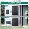imageYITAHOME Package Delivery Boxes for Outside 189x15x354 inch Large Parcel Drop Box with Coded Lock AntiTheft Lockable Waterproof Parcel Storage Box for House Porch Curbside Black20H