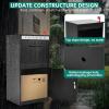 imageYITAHOME Package Delivery Boxes for Outside 189x15x354 inch Large Parcel Drop Box with Coded Lock AntiTheft Lockable Waterproof Parcel Storage Box for House Porch Curbside BlackExtra Large Drop Box35H