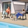 imageYITAHOME Patio Furniture Set with Ottoman 6 Pieces Outdoor Conversation Sets Wicker L Shape Outdoor Couch with Cushions and Side Table Patio Sectional Furniture for Backyard PorchBrown  Ivory