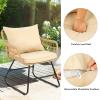 imageYITAHOME Patio Loveseat Wicker Outdoor Furniture All Weather Rattan Conversation Loveseat for Backyard Balcony and Deck with Soft Cushions Light BrownBeigeLight Brownbeige