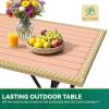 imageYITAHOME Patio Wicker LShaped Furniture Set AllWeather Rattan Outdoor Conversation Sofa Set for Backyard Deck with Soft CushionsOttomans and Plastic Wood Dining Table Light BrownBlackLight Browngray