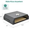 imageYITAHOME Pizza Oven for Grill Grill Top Pizza Oven with Pizza Peel ampamp Pizza Cutter Portable Outdoor Pizza Maker with Thermometer for Charcoal Grill Gas Grill Propane GrillBlack