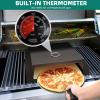 imageYITAHOME Pizza Oven for Grill Grill Top Pizza Oven with Pizza Peel ampamp Pizza Cutter Portable Outdoor Pizza Maker with Thermometer for Charcoal Grill Gas Grill Propane GrillBlack