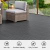 imageYITAHOME Plastic Interlocking Deck Tiles 20 Pack Waterproof Outdoor Flooring All Weather Use Durable ampamp SlipResistant Suitable for Patio Garden Deck Poolside Backyard 12x12 Inches Dark Grey