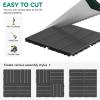 imageYITAHOME Plastic Interlocking Deck Tiles 20 Pack Waterproof Outdoor Flooring All Weather Use Durable ampamp SlipResistant Suitable for Patio Garden Deck Poolside Backyard 12x12 Inches Dark Grey