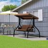 imageYITAHOME Porch Swing Bed 3Seats Outdoor Patio Swing Heavy Duty Swing ChairOutdoor Swing