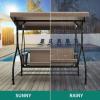 imageYITAHOME Porch Swing Bed 3Seats Outdoor Patio Swing Heavy Duty Swing ChairPorch Chair