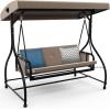 imageYITAHOME Porch Swing Bed 3Seats Outdoor Patio Swing Heavy Duty Swing ChairPorch Chair