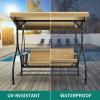 imageYITAHOME Porch Swing Bed 3Seats Outdoor Patio Swing Heavy Duty Swing ChairSwing Chair