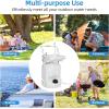 imageYITAHOME Portable Camping Sink 45 L Handwashing Station with Adjustable Wash Basin Soap Dispenser Metal Handle Large Wheels for Outdoor Travel Boat Gather Garden Worksite White38l Portable Sink