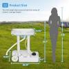 imageYITAHOME Portable Camping Sink with Rolling Wheels Hand Washing Station with 30 L Water Capacity Soap Dispenser Towel Holder Ideal for Outdoor Travel Boat Gather Wedding Worksite WhiteCamping Sink