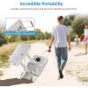 imageYITAHOME Portable Camping Sink with Rolling Wheels Hand Washing Station with 30 L Water Capacity Soap Dispenser Towel Holder Ideal for Outdoor Travel Boat Gather Wedding Worksite WhiteCamping Sink
