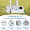imageYITAHOME Portable Camping Sink with Rolling Wheels Hand Washing Station with 30 L Water Capacity Soap Dispenser Towel Holder Ideal for Outdoor Travel Boat Gather Wedding Worksite WhiteCamping Sink