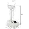 imageYITAHOME Portable Sink Camping Hand Washing Station with 17 L Wash Basin Stand and Carry Bag Rolling Wheels Soap Dispenser Towel Holder for Outdoor Travel Boat Gather Garden WorksiteUpgrated Sink