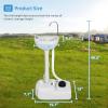 imageYITAHOME Portable Sink Camping Hand Washing Station with 17 L Wash Basin Stand and Carry Bag Rolling Wheels Soap Dispenser Towel Holder for Outdoor Travel Boat Gather Garden WorksiteSink
